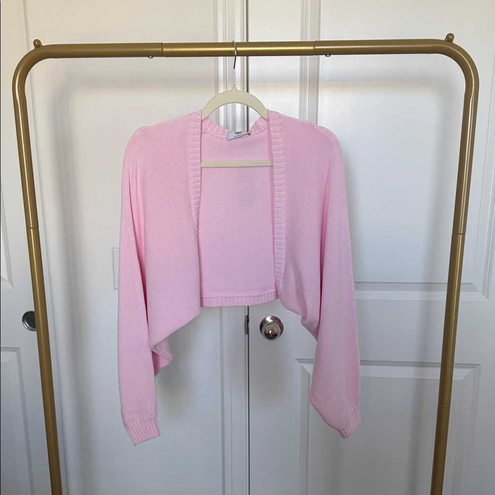 Aritzia Gramercy Shrug in Villa Pink